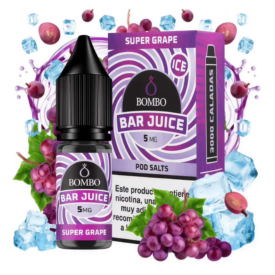 SALES DE NICOTINA BAR JUICE SUPER GRAPE 1