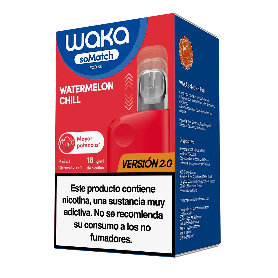 DISPOSITIVO WAKA MINI KIT 2.0 WATERMELON CHILL 2