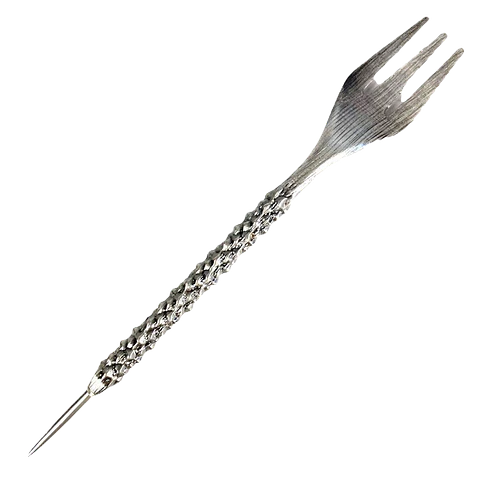 TENEDOR PUNZON FORJADO PLATA