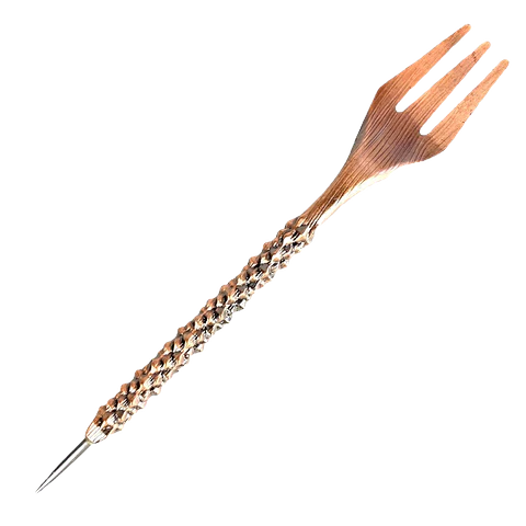 TENEDOR PUNZON FORJADO BRONCE