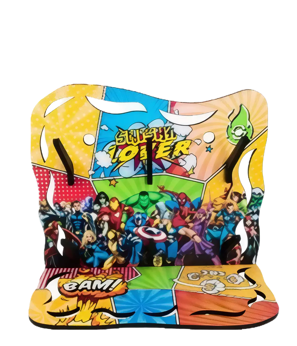 EXPOSITOR CAZOLETAS SUPERHEROES 1