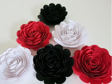 BOQUILLA 3D ROSA BLANCA Y NEGRA 