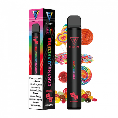 POD DESECHABLE FEELVAPE PRO 800 CARAMELOS ARCO IRIS