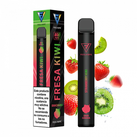 POD DESECHABLE FEELVAPE PRO 800 FRESA Y KIWI