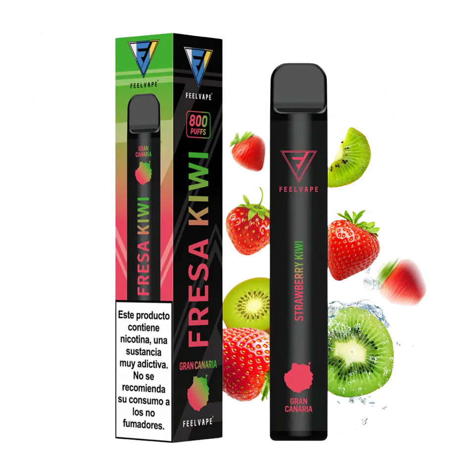 POD DESECHABLE FEELVAPE PRO 800 FRESA Y KIWI 1