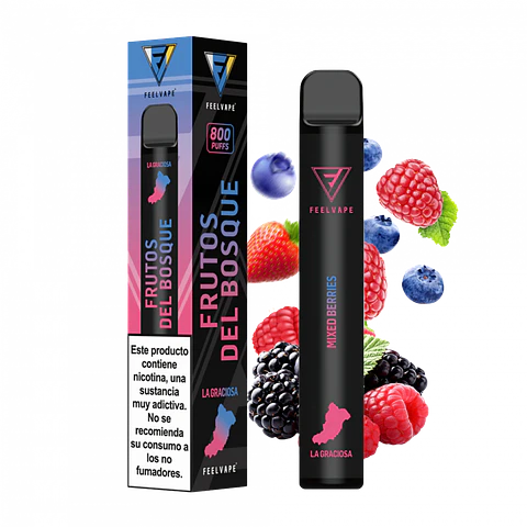 POD DESECHABLE FEELVAPE PRO 800 FRUTOS DEL BOSQUE