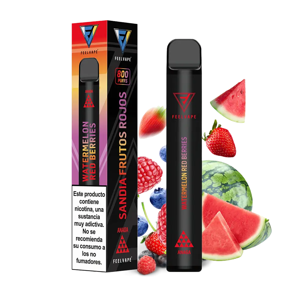 POD DESECHABLE FEELVAPE PRO 800 SANDIA Y FRUTOS ROJOS 1
