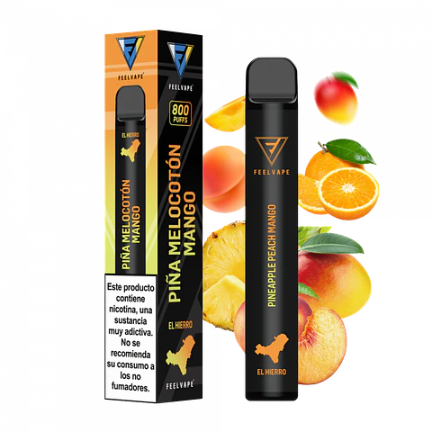 POD DESECHABLE FEELVAPE PRO 800 PIÑA,MELOCOTON Y MANGO
