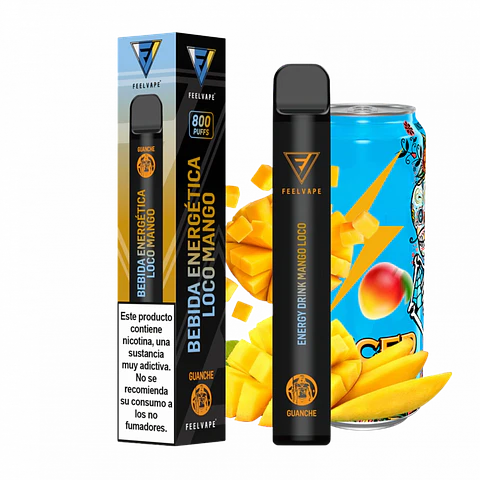 POD DESECHABLE FEELVAPE PRO 800 ENERGY DRINK LOCO MANGO