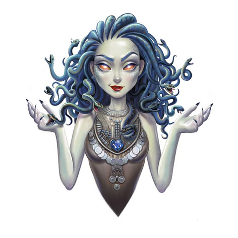 BOQUILLA 3D MEDUSA AZUL