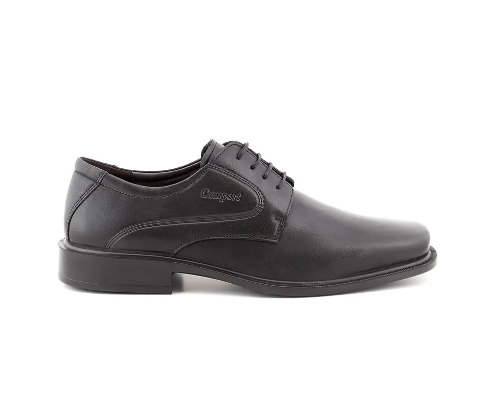 Sapato PROF liso atacadores ANTISTATIC PRETO 3
