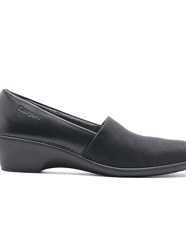 Sapato PROF cunha baixa Ultra Conforto STRETCH DRESS CODE PRETO