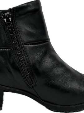 Botim tacão baixo fecho conforto 