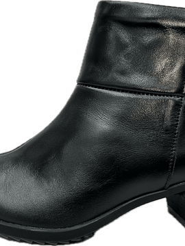 Botim tacão baixo fecho conforto 