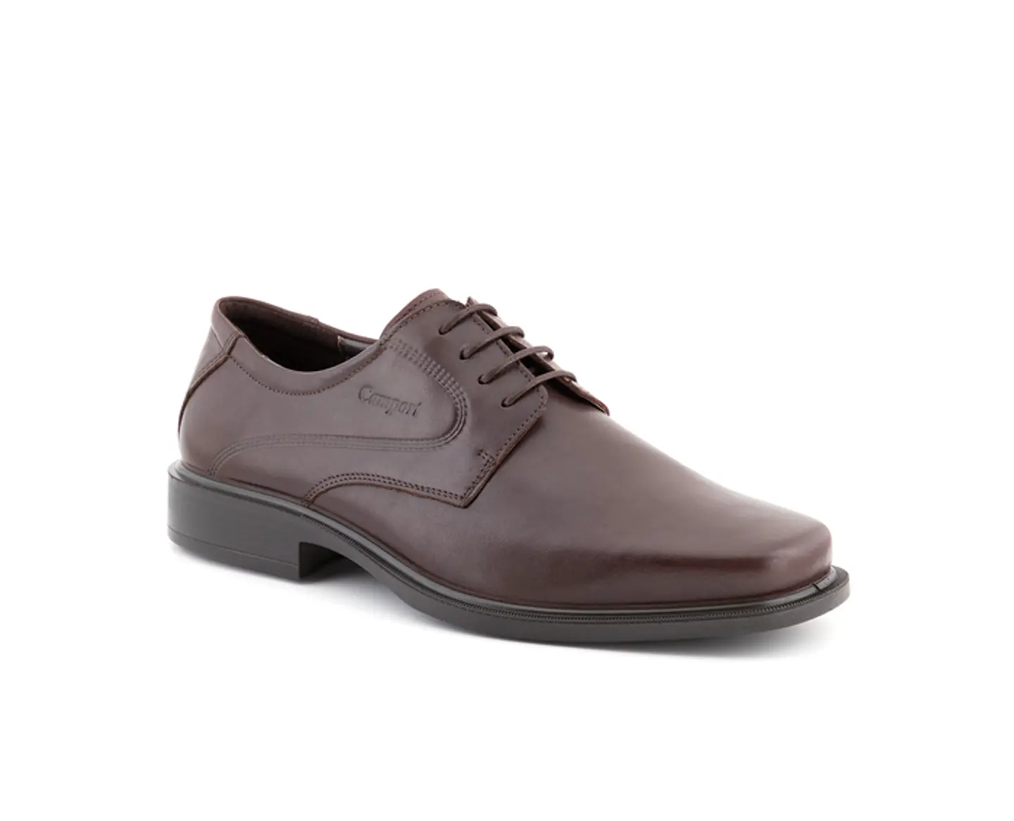Sapato PROF liso atacadores ANTISTATIC CASTANHO 1