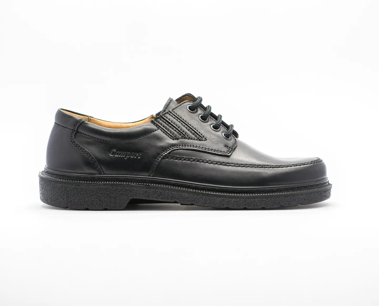 Sapato atacadores elásticos CONFORT Preto 2