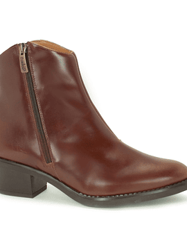 Botim Texano salto zip conforto