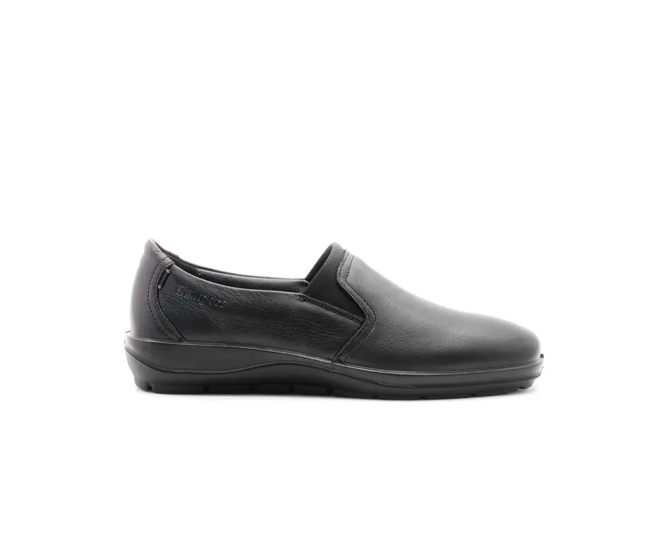 Mocassin PROF  raso conforto STRETCH PINK PRETO  2