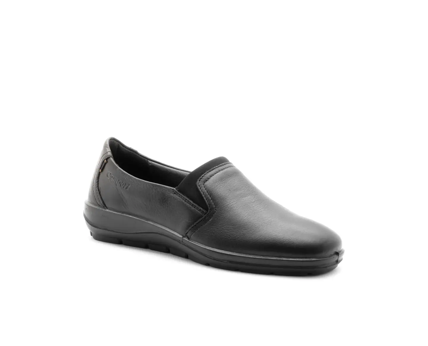 Mocassin PROF  raso conforto STRETCH PINK PRETO  1