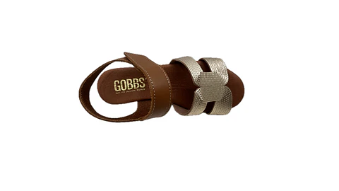 Sandália GOBBS rasa velcro
