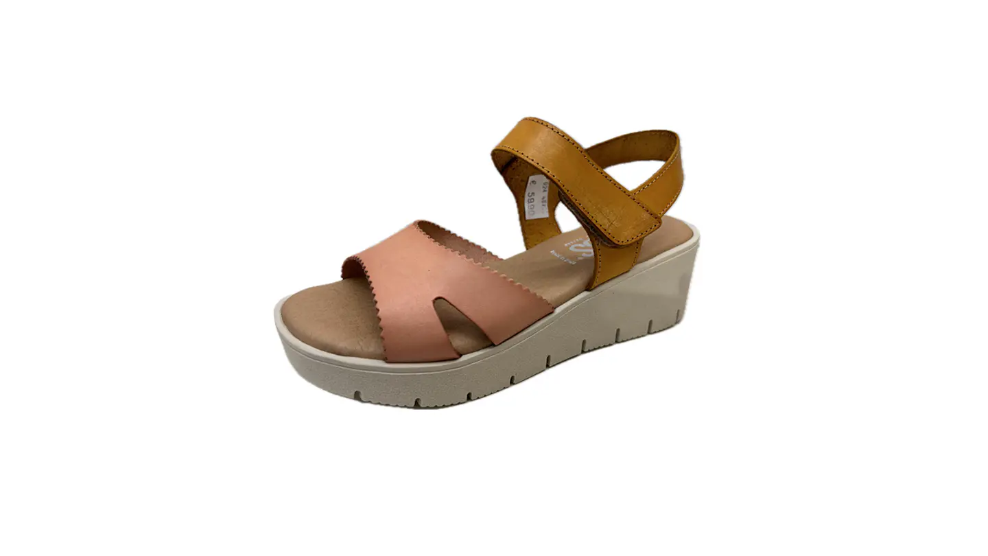 Sandália GOBBS cunha velcro  1