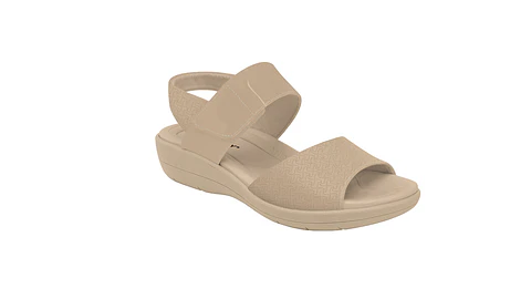 Sandália PICCADILLY Medical rasa velcro 