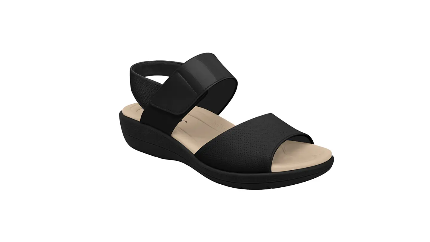 Sandália PICCADILLY Medical rasa velcro  4