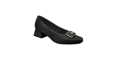 Sapato salto baixo conforto Fashion