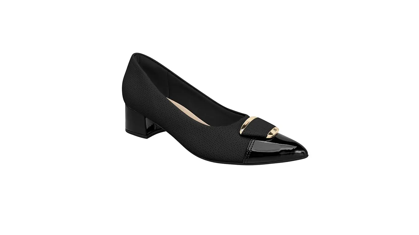 Sapato fashion salto baixo conforto 1