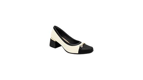 Sapato salto baixo conforto Fashion