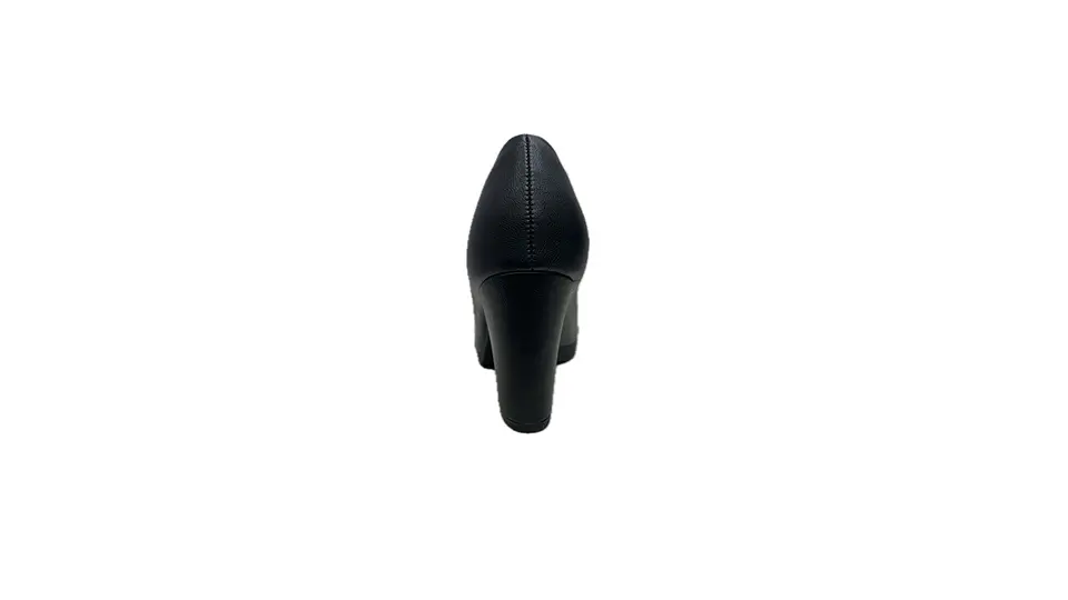 Sapato PROF liso salto alto com plataforma conforto PRETO 3