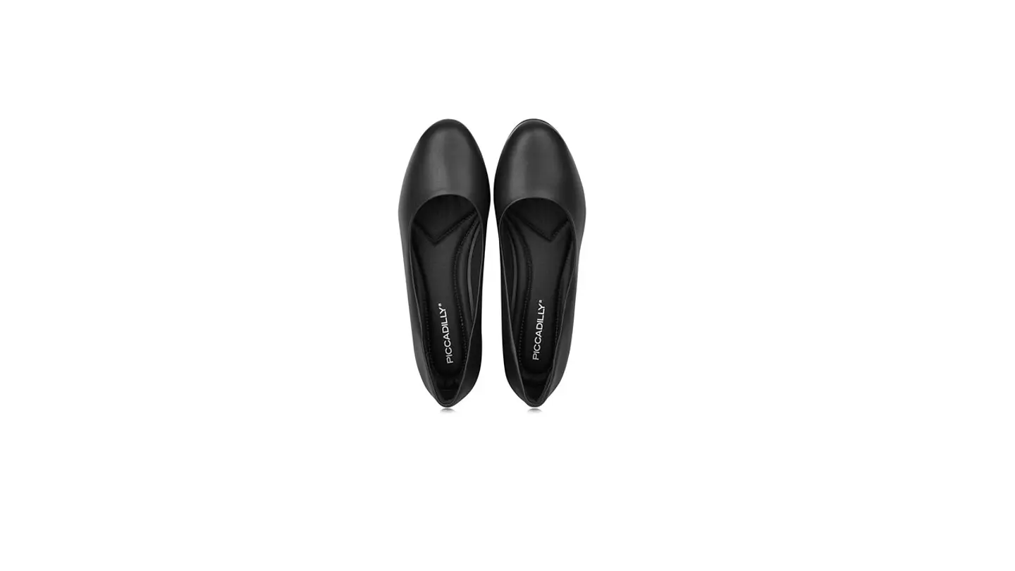 Sapato PROF liso salto baixo conforto PRETO 5