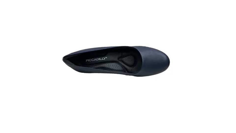 Sapato PROF liso salto médio conforto AZUL 2