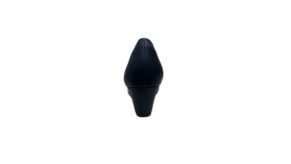 Sapato PROF liso salto médio conforto AZUL 3