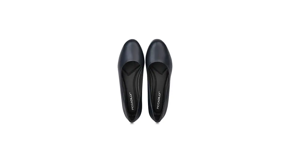Sapato PROF liso salto médio conforto AZUL 4