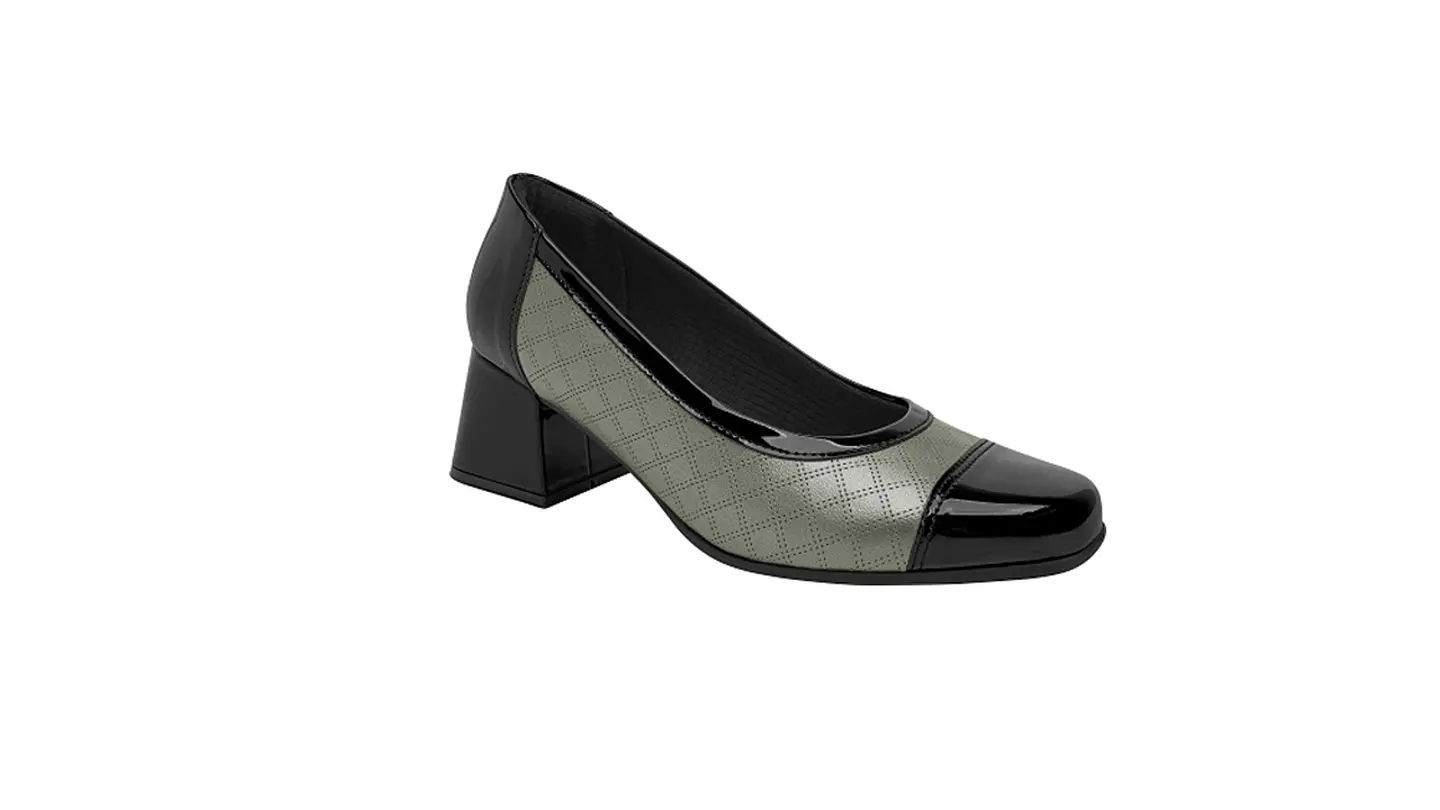 Sapato salto baixo conforto Fashion 2