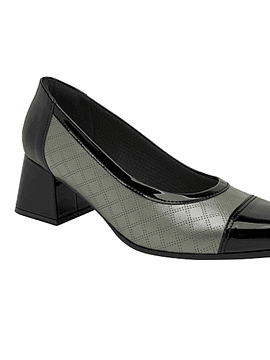 Sapato salto baixo conforto Fashion