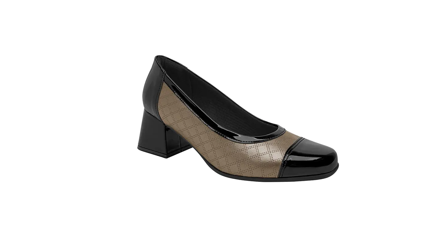 Sapato salto baixo conforto Fashion 1