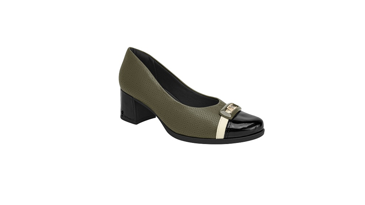 Sapato salto baixo conforto