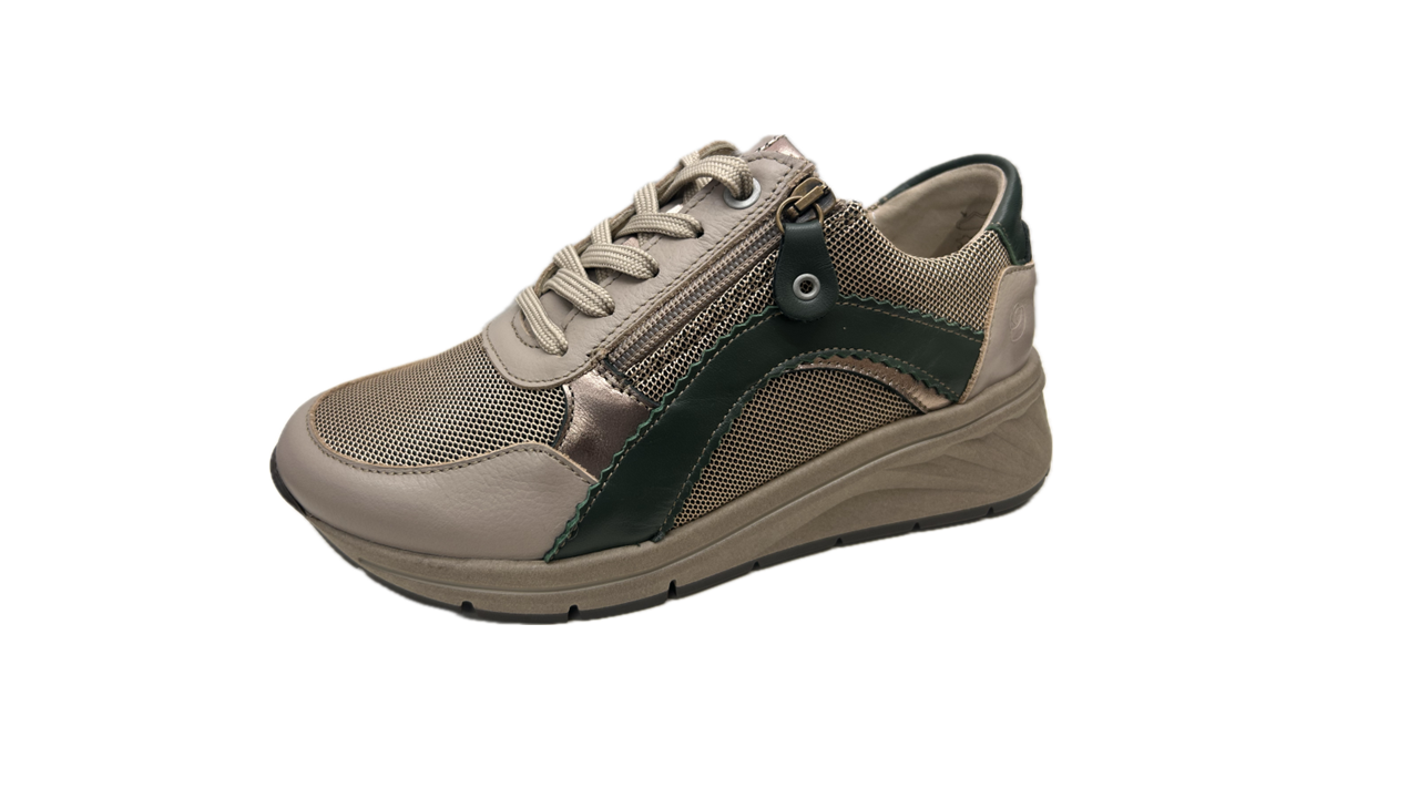 Sapato atacadores e zip conforto