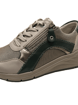 Sapato atacadores e zip conforto