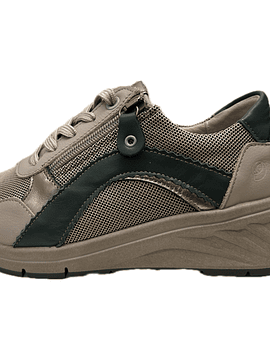 Sapato atacadores e zip conforto