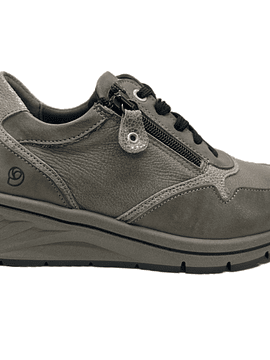 Sapato atacadores e zip conforto