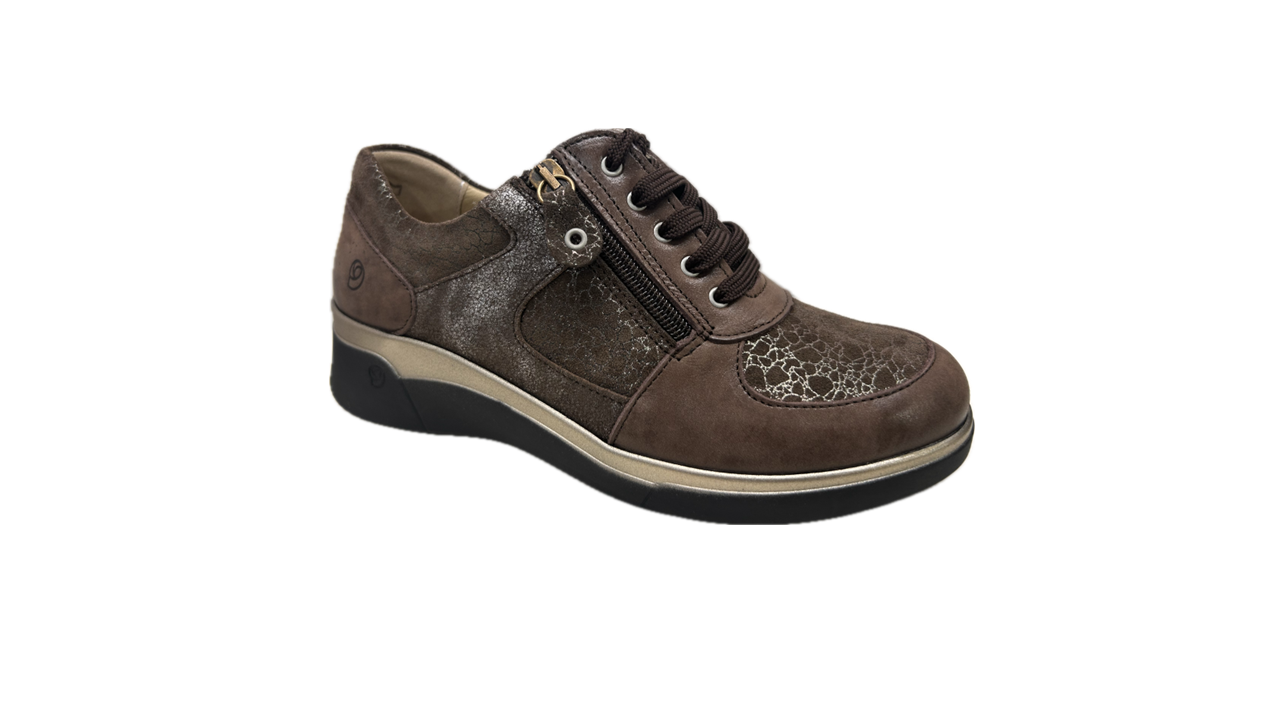 Sapato atacadores e zip conforto