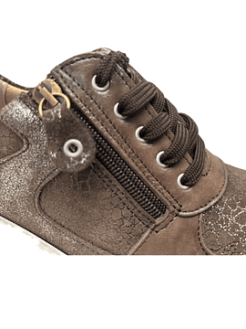 Sapato atacadores e zip conforto