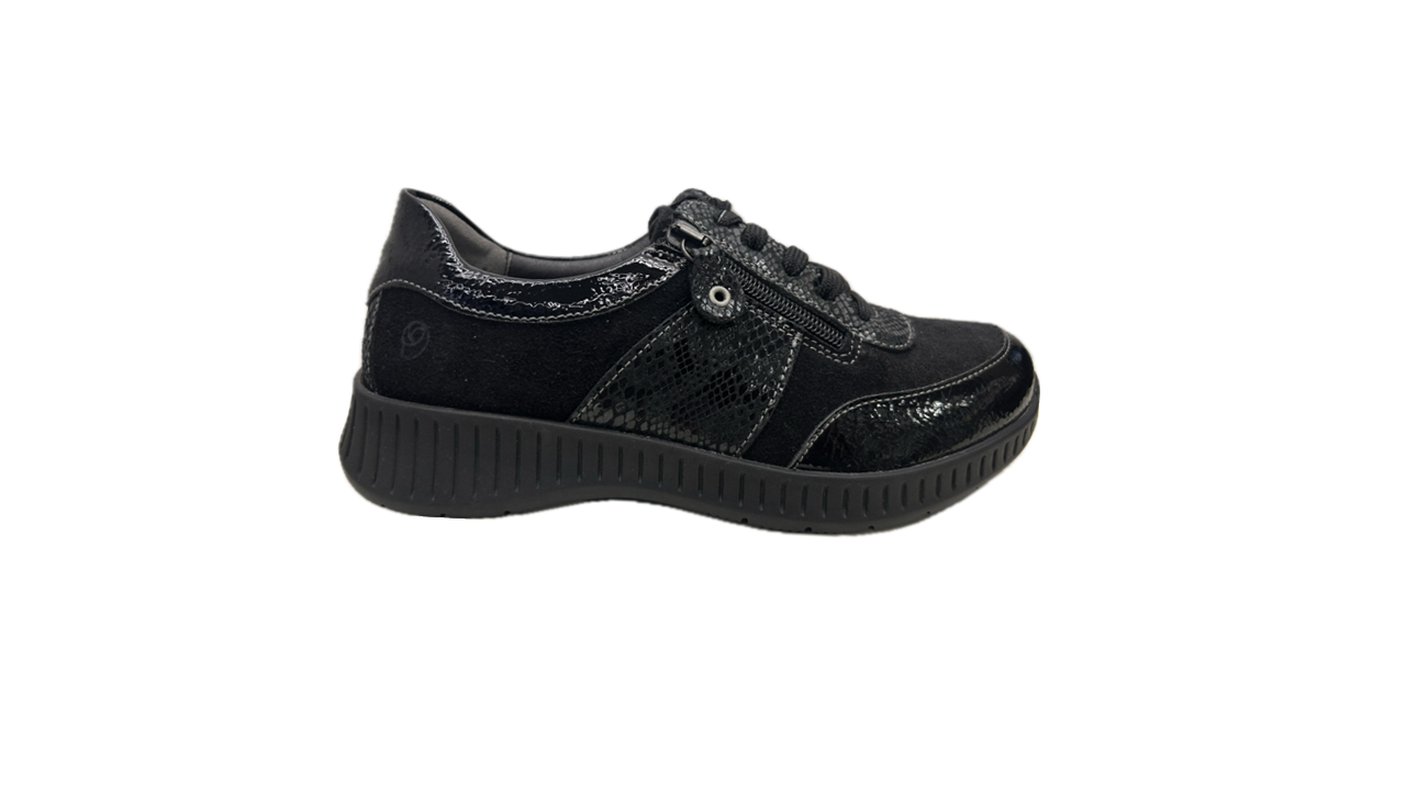 Sapato atacadores e zip conforto