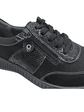 Sapato atacadores e zip conforto