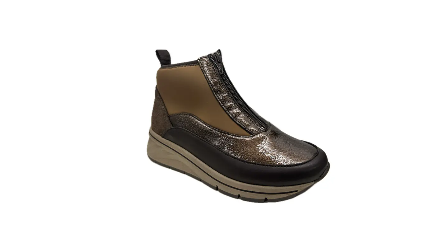 Botim raso licra e pele zip conforto 2