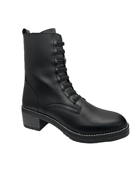 Bota salto zip elásticos conforto 