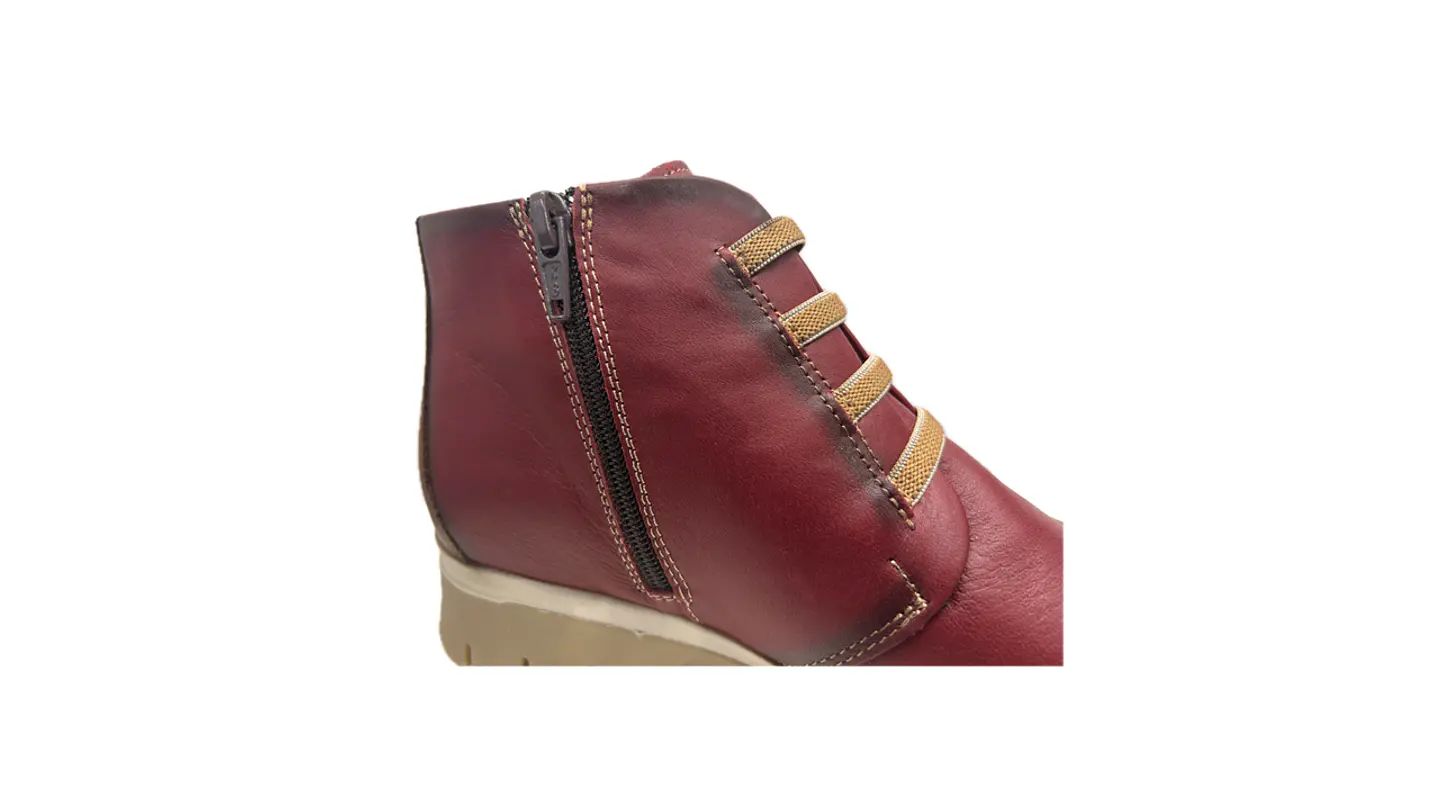 Bota Raso Elásticos Zip conforto 3